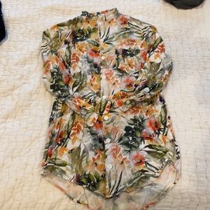 Boys + Arrows Floral Shirt/ Mini Dress